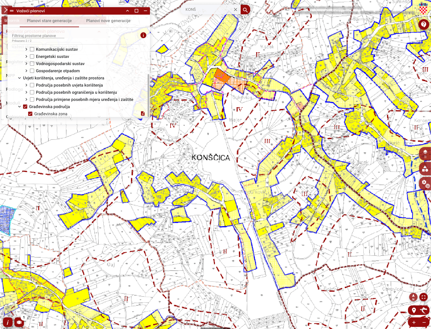 ISPU - građevinsko područje(bliži prikaz)