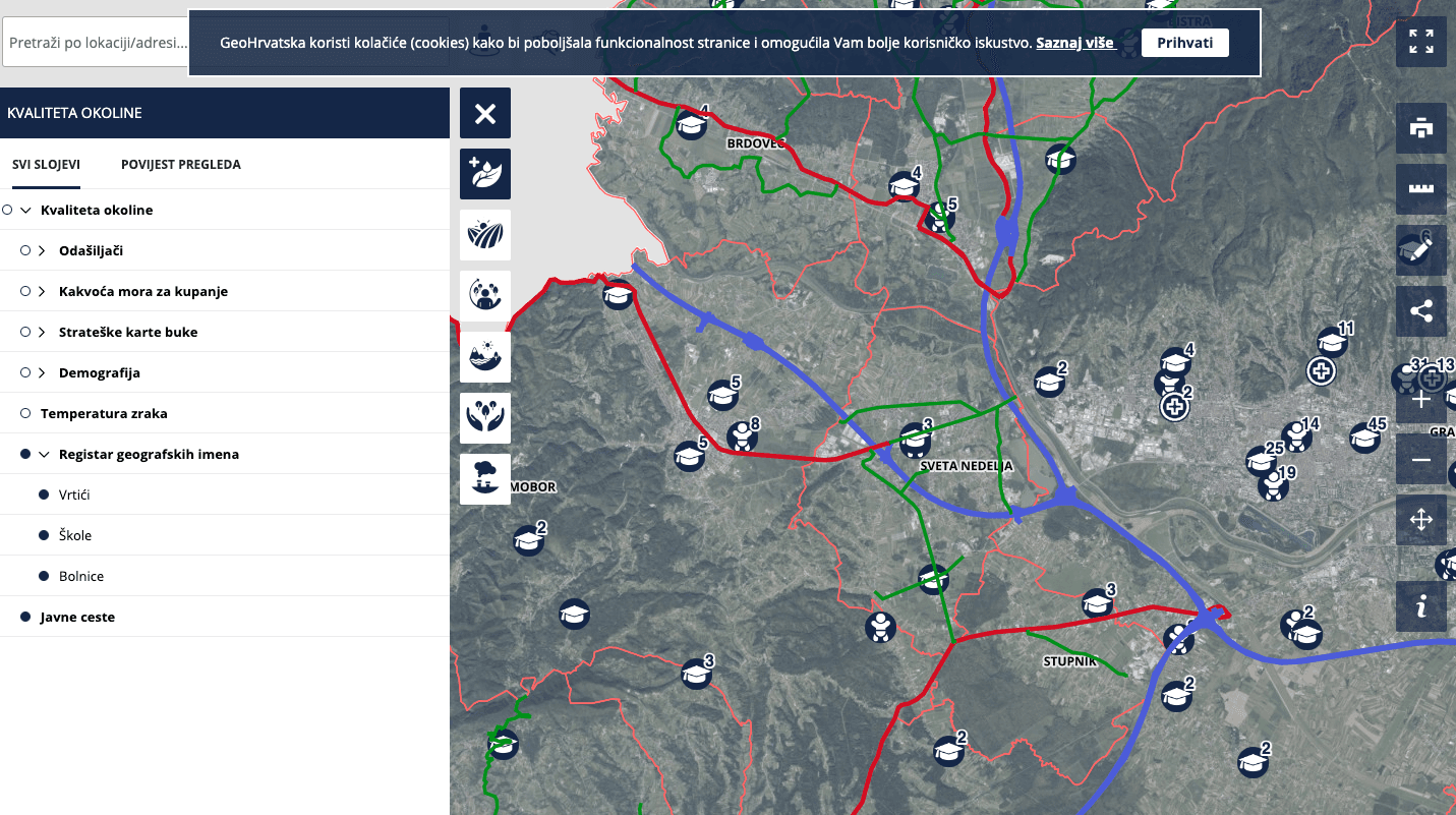 GeoHrvatska registar geografskih imena