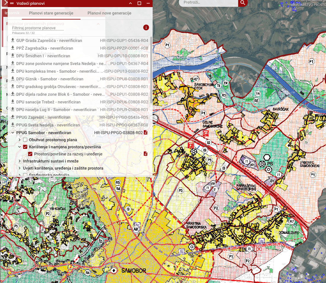 ISPU prostorni plan udaljeno