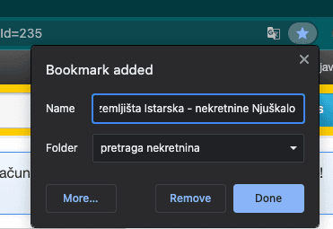 dodavanje bookmarka korak 3